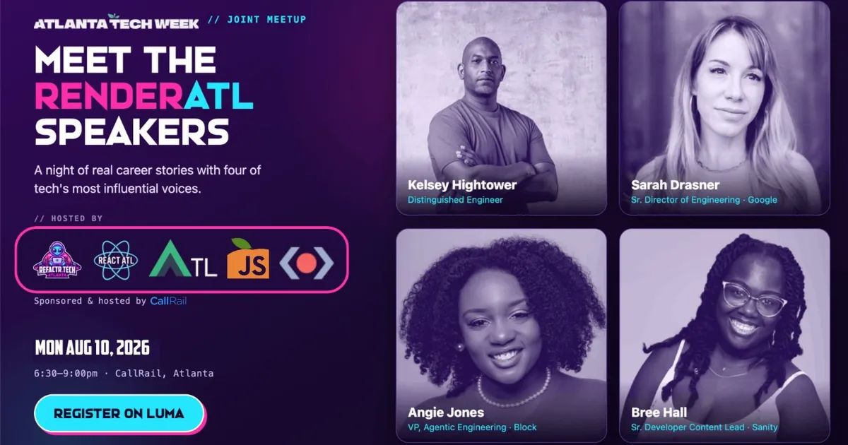Meet Atlanta Tech Week & RenderATL Speakers!