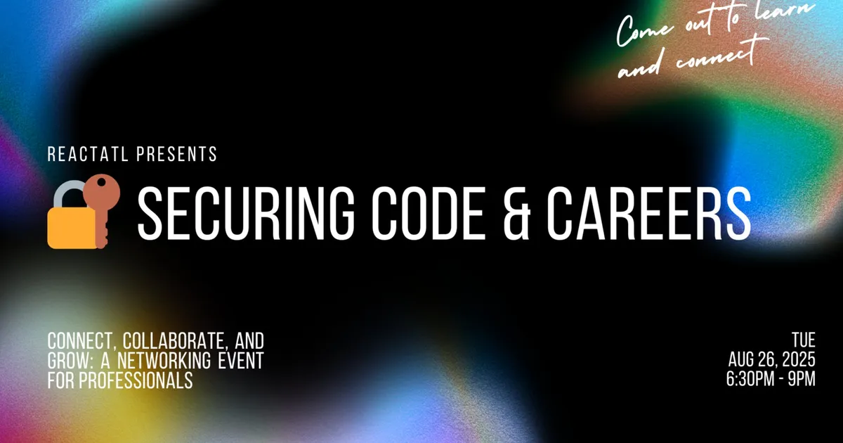 🔐 Securing Code & Careers