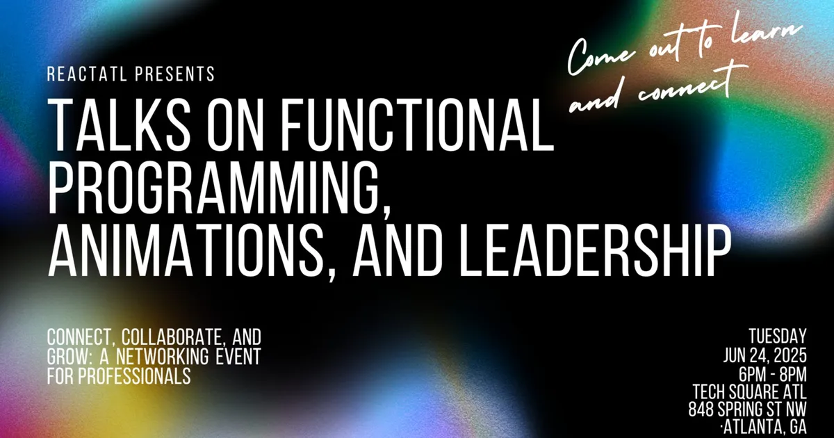 Talks on Functional Programming, Animations, and Leadership